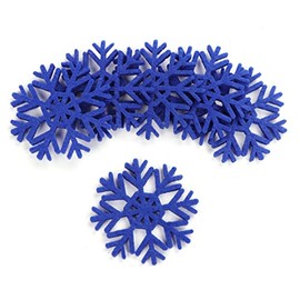 YYCRAFT 30 Felt Snowflake for Christmas Decorations Ornaments (2",Royal)