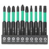 10Pcs Magnetic Screwdriver Bit Set Cross Star Non Slip High