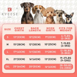 KYEESE Camisetas para Perros medianos con diseño de gofres, Suaves y elásticas, Ligeras, sin Mangas, Transpirables, con Detalle de Bolsillo y diseño clásico de Patchwork a Cuadros, Talla XX-Large