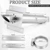 Chumia 1.5 Inch ID Generator Exhaust Kit, Steel Double Wall