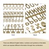 sourcing map Felt Board Letters, 680 Characters Bronze 3/4" Letters
