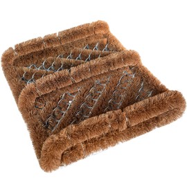 NINAMAR NINAMAR Natural Coir Boot Scraper Door Mat - 13 x 12 inch