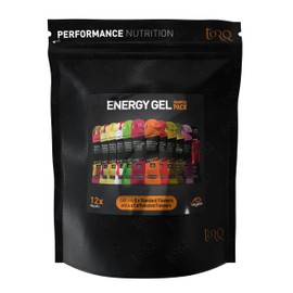 TORQ Running Gels with Caffeine & Electrolytes - 2:1 Maltodextrin: Fructose for Endurance Sports & Optimal Performance | Energy Gels for Running, Cycling & Sport - 89mg Guarana | 12 Pack Sample Box