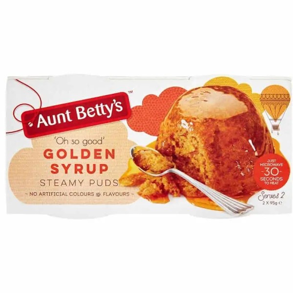 Aunt Betty’s Golden Syrup Steamy Puds 2x95g
