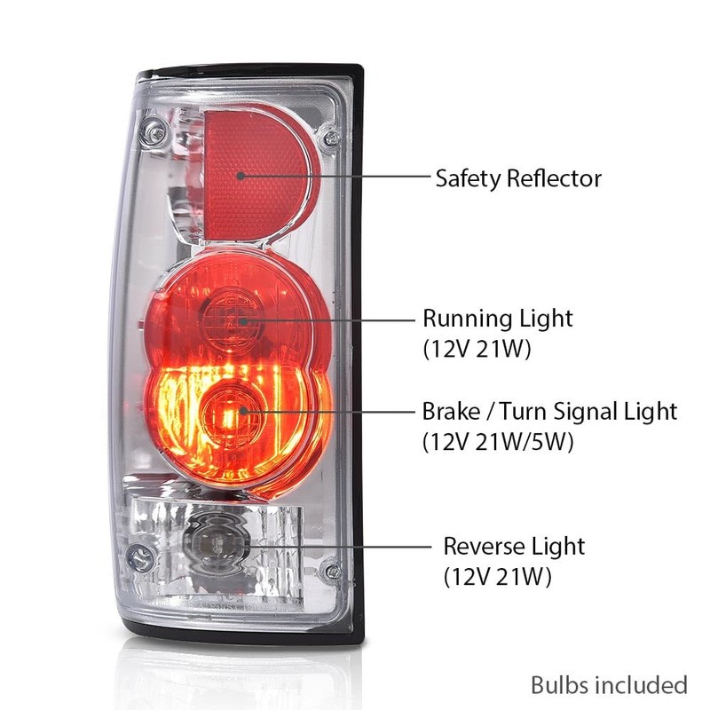 G-PLUS Tail Lights Compatible with Toyota Tundra 2014-2021 Clear Lens