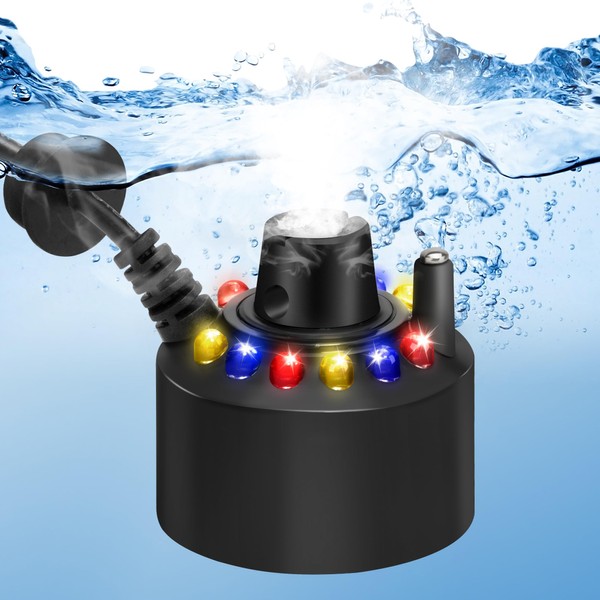 Mist Maker Mini Pond Fog Machine 12 Led Indoor Water