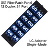 VFLTOOL 12 Duplex LC Adapters LGX Footprint Fiber Patch Panel