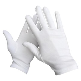 Teravan Noctua White Cotton Gloves – Washable,Reusable for Men & Women,Effective for Dry,Cracked Hands,Soft, Breathable, for Nighttime & Daily Use (Pack of 3) (Large)
