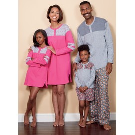 Butterick Patterns B6531OSZ Misses'/Men's/Childrens'/Boys'/Girls, Tunic, Shorts and Pants Tops, OSZ (ADT SML-XLG Kids 3-8)