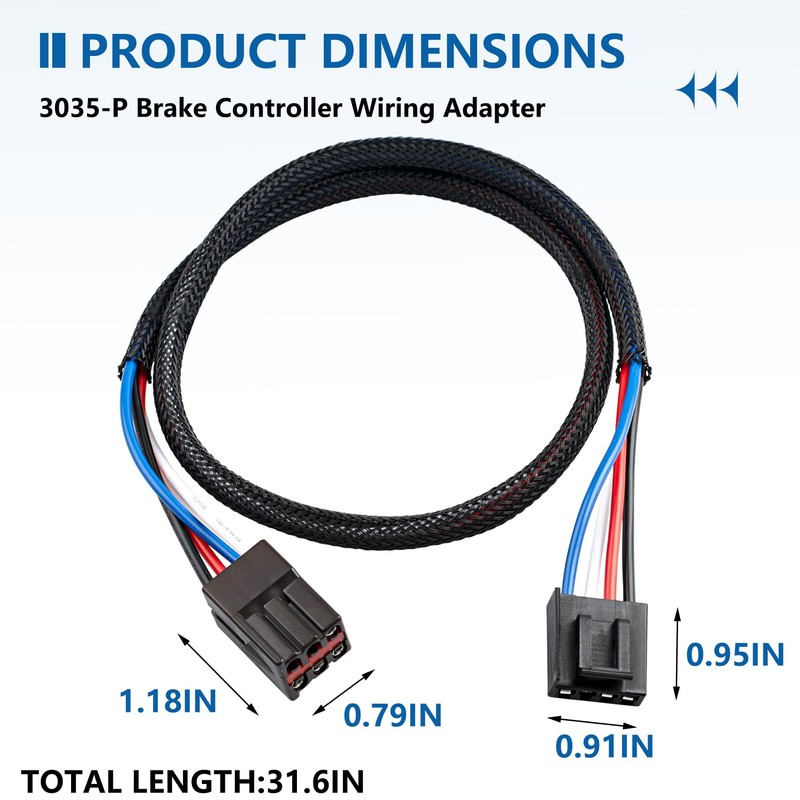 3035-P Brake Controller Line Adapter, Trailer Brake Controller Adapter Fit