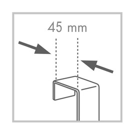 MSV Naya Towel Rail Coat Hook Matt Black & Bamboo
