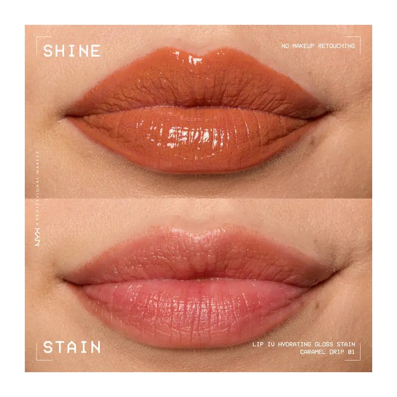 NYX Professional Makeup Lip IV Hydrating Lip Gloss Caramel Drip
