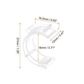 HARFINGTON 20pcs Sewing Bobbin Holder Small Bobbin Clips Plastic Bobbin Clamps Sewing Tool Accessory Prevent Thread Tails from Unwinding, White
