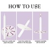 Wfmolcand 200 White Taper Candles with Drip Protectors Smokeless and
