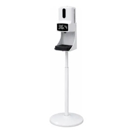 Dispensador De Gel Antibacterial Automatico Pantalla LED Digital Termómetro y Sensor Infrarrojo para Gel Antibacterial o Jabón                        