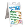 Deluxe Signicade A-Frame Sidewalk Curb Sign with Quick-Change System, White
