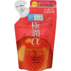 Hada Labo Gokujun α Firm Lotion, 3D Hyaluronic Acid x Low Molecular Collagen x Low Molecular Elastin, Refill, 6.1 fl oz (170 ml)