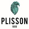 Plissson Classic Shaving Brush with Black Handle and White Fibre