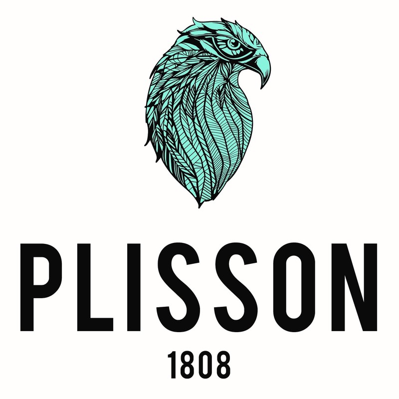 Plissson Classic Shaving Brush with Black Handle and White Fibre
