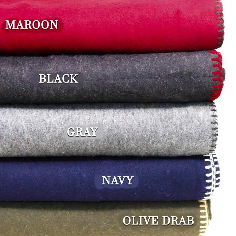 M MCGUIRE GEAR Heavy Duty Wool Military Camping, Survival, and