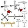 10-Piece Control Cabinet Key Set 4-in-1 Multifunctional Square Key Heating