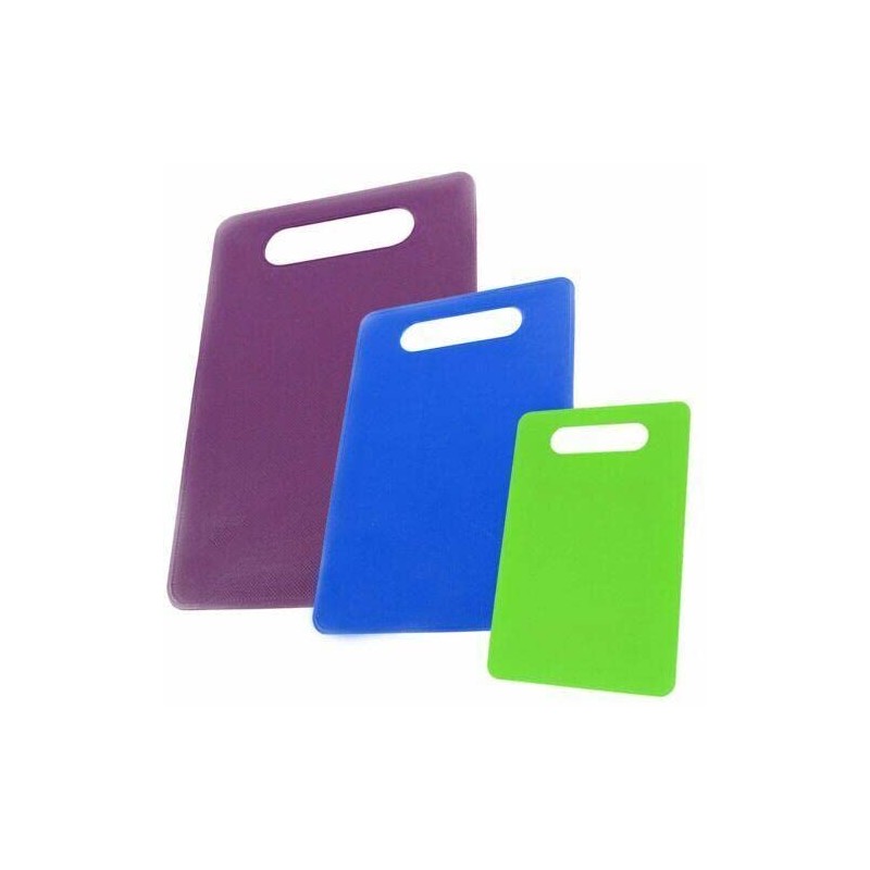 MantraRaj Non Slip 3 pcs Chopping Board Set Multi Size