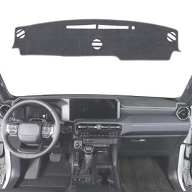 Fgtagtal Dashboard Cover Mat Sun Pad Fit for Toyota Land Cruiser 250 Prado J250 LC250 2024+, Center Console Dash Mat Pad Sun Shade Non-Slip Cover, Keeps Your Vehicle Cool, for Left Hand Drive (Grey)