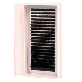 D Curl Mixed Lash Trays by SoCal Beauty - Faux Mink Eyelash Extensions 20 Rows per Tray, Color-Coded, Aluminum Backing & Window View - Salon Quality Lashes