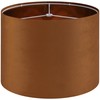 GO&SO 1 PCS Burnt Orange Velvet Drum Lamp Shade,Modern Replacement
