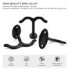 PHMING Pack of 5 Ceiling Hooks Zinc Alloy Ceiling Hooks