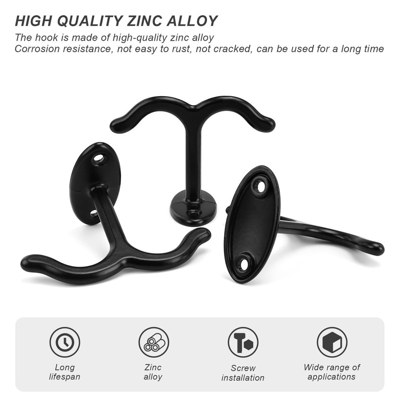 PHMING Pack of 5 Ceiling Hooks Zinc Alloy Ceiling Hooks