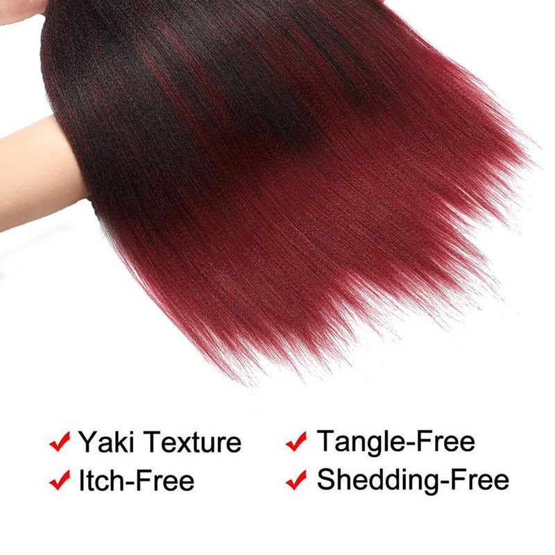 AFNOTE Braiding Hair Pre Stretched,Ombre Braiding Hair Extensions for Women