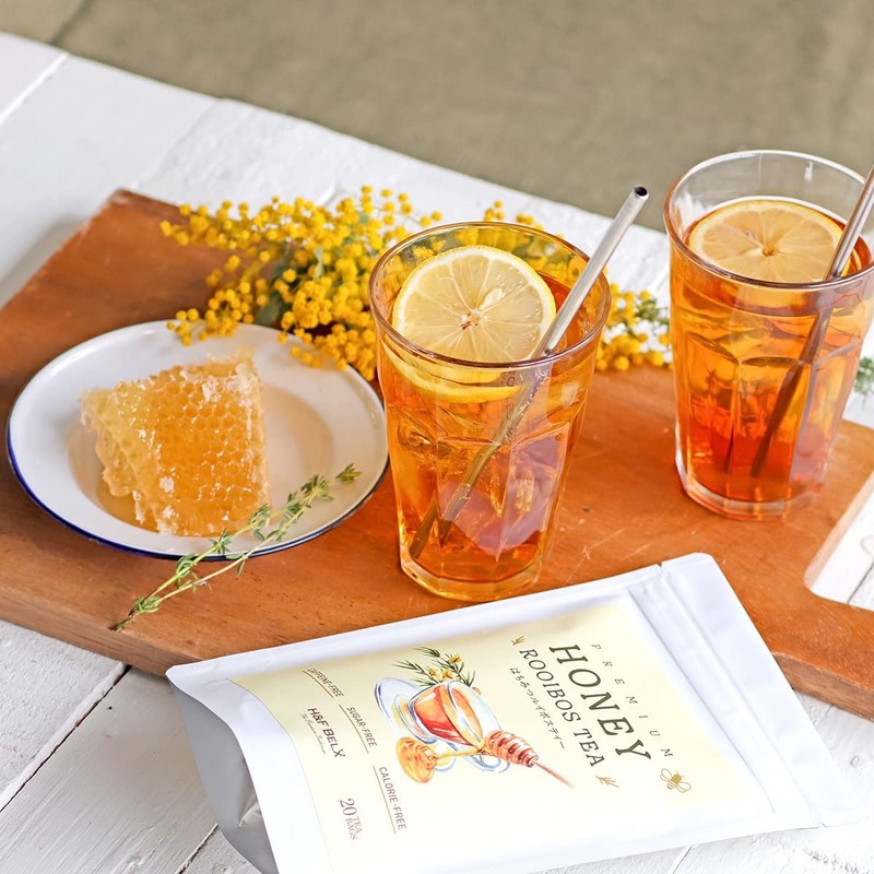H&F BELX Honey, Rooibos Tea, Honey Rooibos Tea, Non-Caffeine, Water