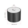 sourcing map 40 x 30mm M8 Female Thread Rubber Mounts,Vibration