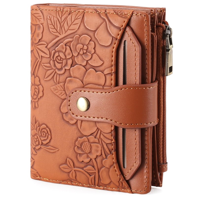 GAEKEAO Wallet for Women RFID Blocking Vegan Leather Bifold Card