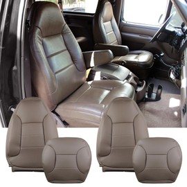 Slakerbe Seat Cover, Microfiber Leather Auto Seat Protection Cover Compatible with Bronco Eddie Bauer XLT XLT Sport Nite Edition 4X4 2WD 1992-1996