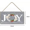Twisted R Design Gray Christmas Joy Printed Handmade Sign