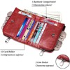 Lurrose Cartera Para Hombre De Piel Roja Protección Rfid Monedero