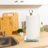 Suwimut Paper Towel Holder, Gold Paper Towel Roll Dispenser Stand