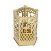 Metal Assembled Pen Holder Gold Hollow Pattern Flamingo Surfaces Plating