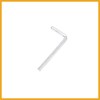 Partuto 30pcs Car Bumper Washer Bolts M6x1.0 Aluminum Alloy Silver