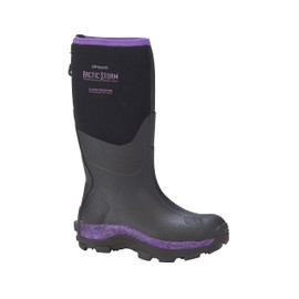 Dryshod Womens Arctic Storm Extreme-Cold Conditions Winter Boot, Black/Purple, 10