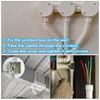 sourcing map 2Pcs PVC Conduit Box Junction Box Outdoor Cable