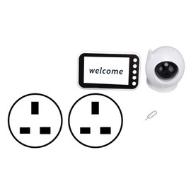 Baby Monitor Voice Control HD Display Multifunctional Reliable Camera Video Monitor with Remote Display Control 100‑240VUK Plug