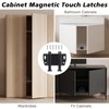 Magnetic Push Latch,Double Push to Open Cabinet Door Touch Latches,8