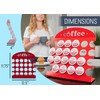 Nat & Jules Coffee Red 12.5 x 11.75 Iron Metal