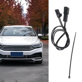 OTOTEC 2pcs 2pin Male to Female Car Modification and Repair Plug Wire Harness Length 40cm with Cable Tie 4B0971832 4E0972575 907650.02 Compatible with Volkswagen