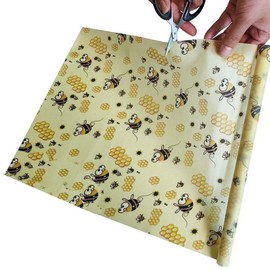 Beeswax Wraps, Reusable 35 * 100 cm Food Storage Wraps Cling Film Alternative Washable Bowl Covers