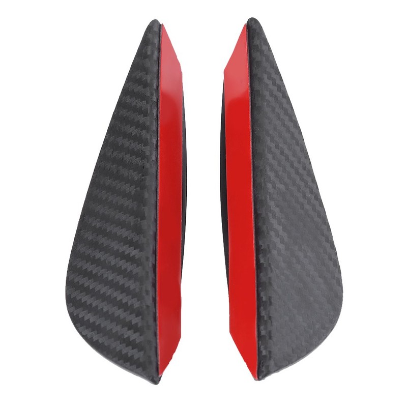 4pcs Car Front Bumper Fins Lip Spoiler Canards Trim Kit,
