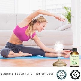 Jasmine Essential Oil 4 Oz, Organic Jasmine Oil for Massage Oil, Skin & Diffuser and Aromatherapy 120 mL